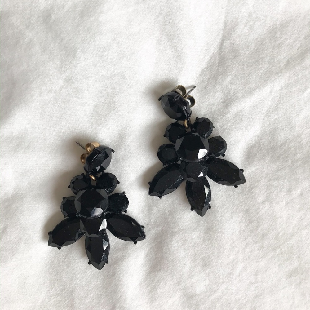 J. Crew black earrings